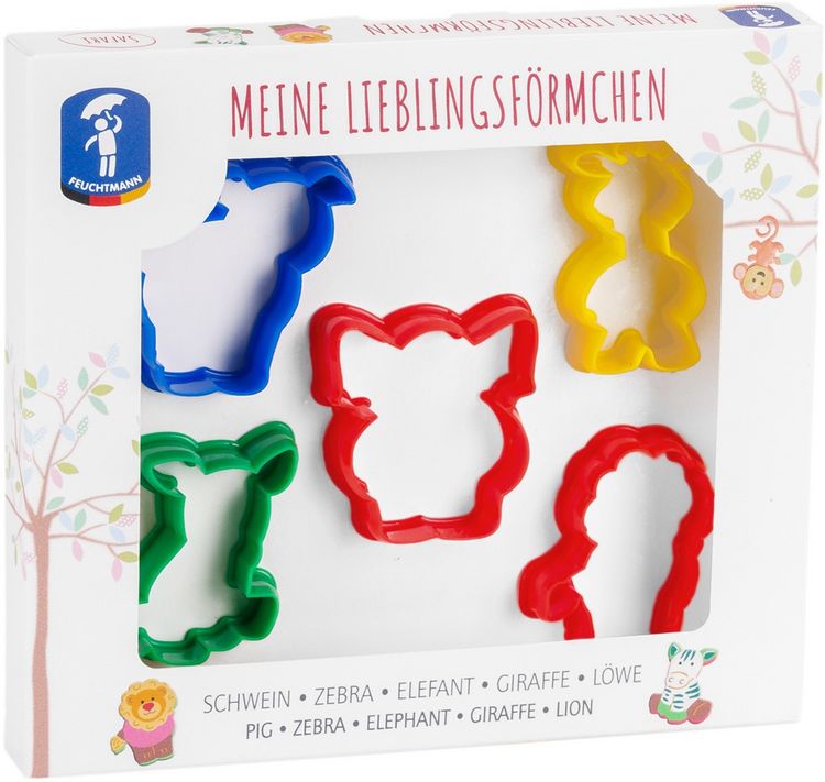 Produktbild: Meine Lieblingsf&ouml;rmchen - Safari - 5 St&uuml;ck zum Ausstechen u. Basteln
