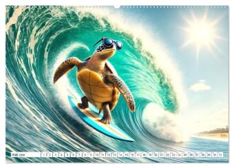 Produktbild: Illusions animales - Amusez-vous au gr&eacute; de ces sc&egrave;nes animales rocambolesques (Calendrier mural 2026 DIN A2 vertical) calendrier de bureau