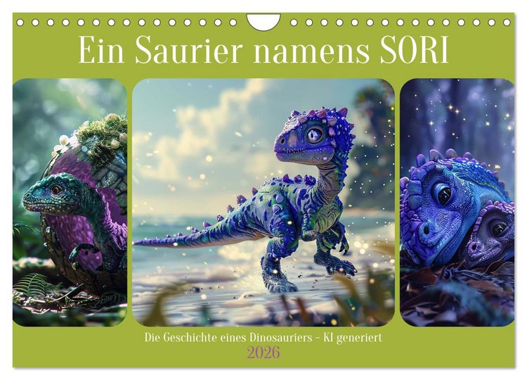 Produktbild: Ein Saurier namens Sori (Wandkalender 2026 DIN A4 quer), CALVENDO Monatskalender