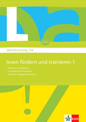 Produktbild: Deutsch.training. 5. und 6. Klasse. Arbeitsheft zur Lesef&ouml;rderung