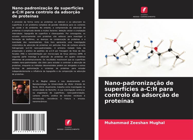 Produktbild: Nano-padroniza&ccedil;&atilde;o de superf&iacute;cies a-C:H para controlo da adsor&ccedil;&atilde;o de prote&iacute;nas