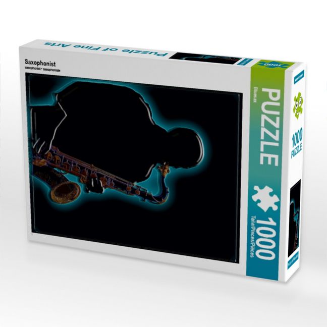 Produktbild: CALVENDO Puzzle Saxophonist 1000 Teile Puzzle hoch | 1000 Teile Lege-Gr&ouml;&szlig;e 64 &times; 48 cm Foto-Puzzle f&uuml;r gl&uuml;ckliche Stunden