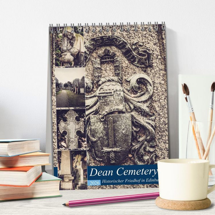 Produktbild: Dean Cemetery - Historischer Friedhof Edinburgh (Tischkalender 2026 DIN A5 hoch), CALVENDO Monatskalender