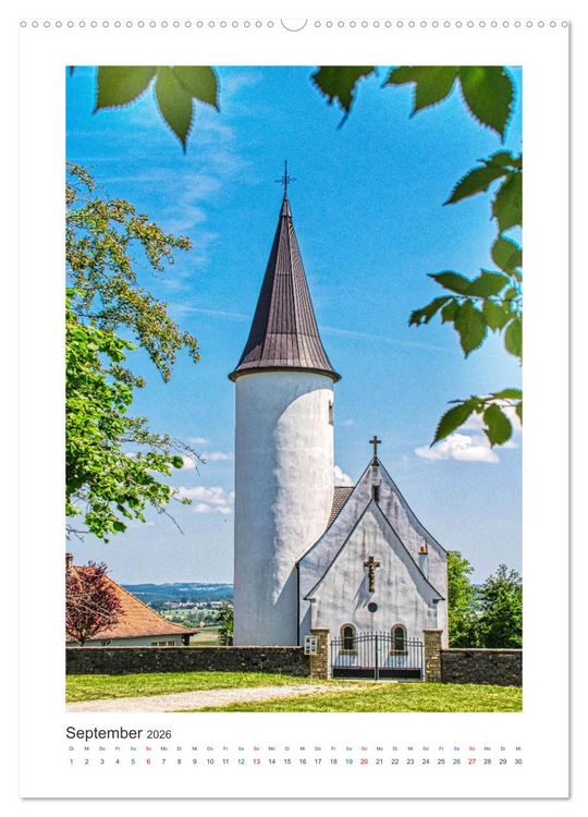 Produktbild: Rundturmkirchen - Architektonische Besonderheiten in Frankreich (Wandkalender 2026 DIN A2 hoch), CALVENDO Monatskalender