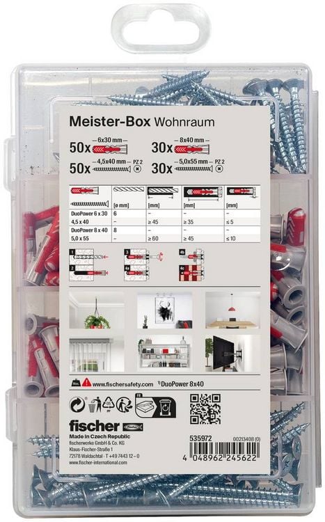 Produktbild: Fischer 535972 D&uuml;bel-Sortimentsbox 1St.