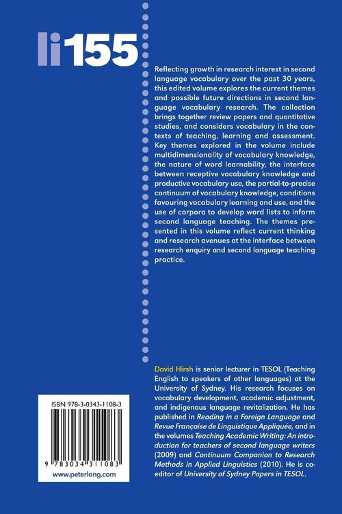Produktbild: Current Perspectives in Second Language Vocabulary Research