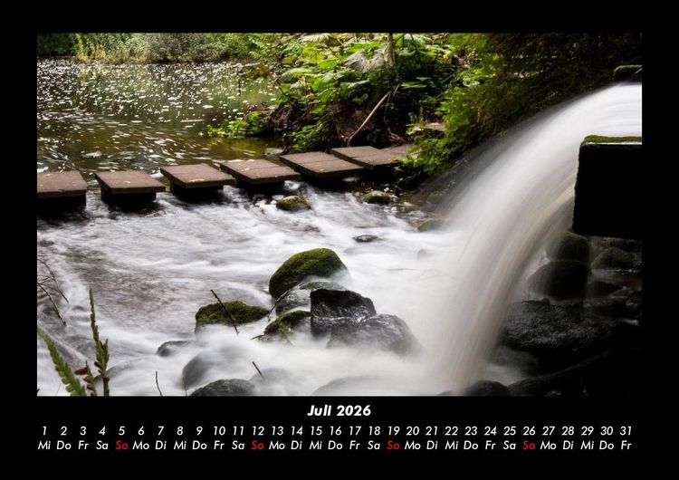 Produktbild: Wasserf&auml;lle 2026 Fotokalender DIN A3