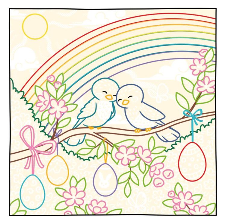 Zauberpapier Malbuch Frohe Ostern