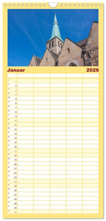 Produktbild: Familienplaner 2026 - Altes Hameln mit 5 Spalten (Wandkalender, 21 x 45 cm) CALVENDO
