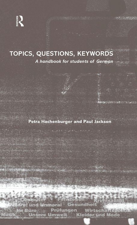 Produktbild: Topics, Questions, Key Words