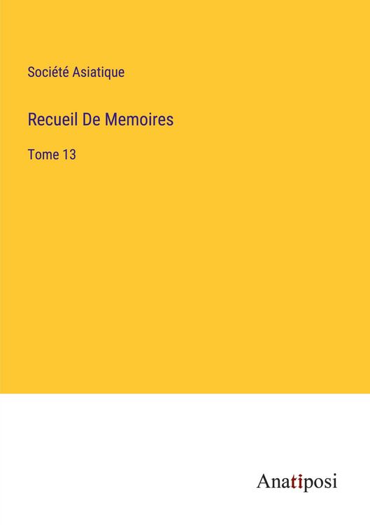 Produktbild: Recueil De Memoires