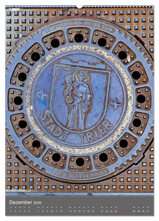 Produktbild: Gullydeckel (hochwertiger Premium Wandkalender 2026 DIN A2 hoch), Kunstdruck in Hochglanz