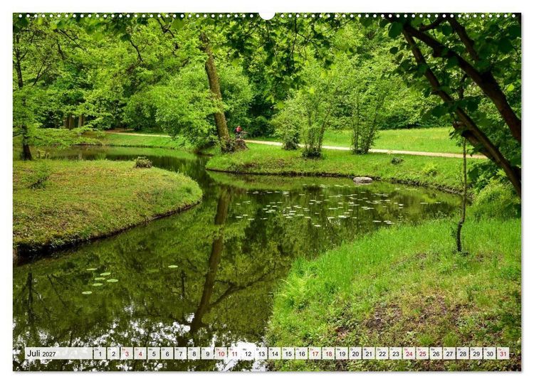 Produktbild: Parks und Wasserlandschaften (Wandkalender 2027 DIN A2 quer), CALVENDO Monatskalender