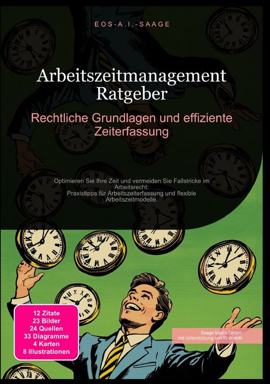 Produktbild: Arbeitszeitmanagement Ratgeber: Rechtliche Grundlagen und effiziente Zeiterfassung