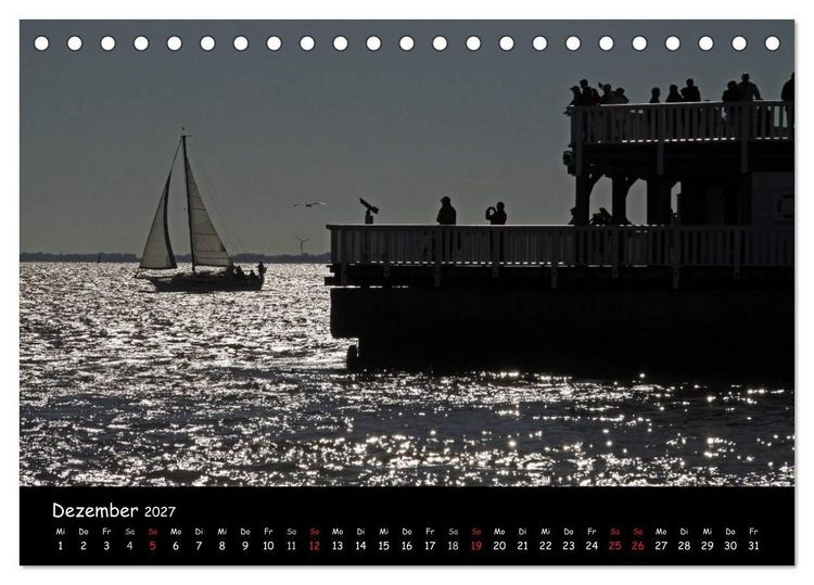 Produktbild: An der Nordseek&uuml;ste... (Tischkalender 2027 DIN A5 quer), CALVENDO Monatskalender