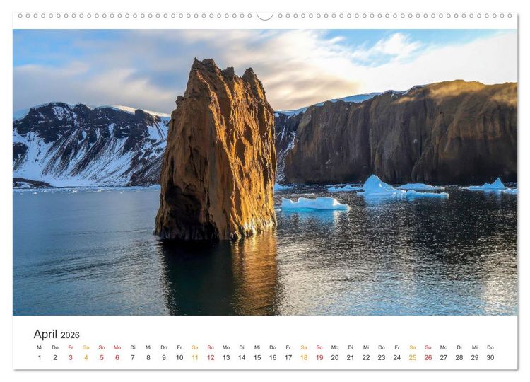 Produktbild: Antarktis - eisige Sch&ouml;nheit (Wandkalender 2026 DIN A2 quer), CALVENDO Monatskalender