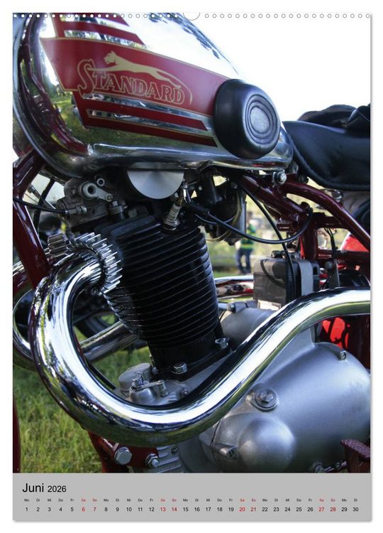 Produktbild: Motorrad Oldtimer - Motoransichten (hochwertiger Premium Wandkalender 2026 DIN A2 hoch), Kunstdruck in Hochglanz
