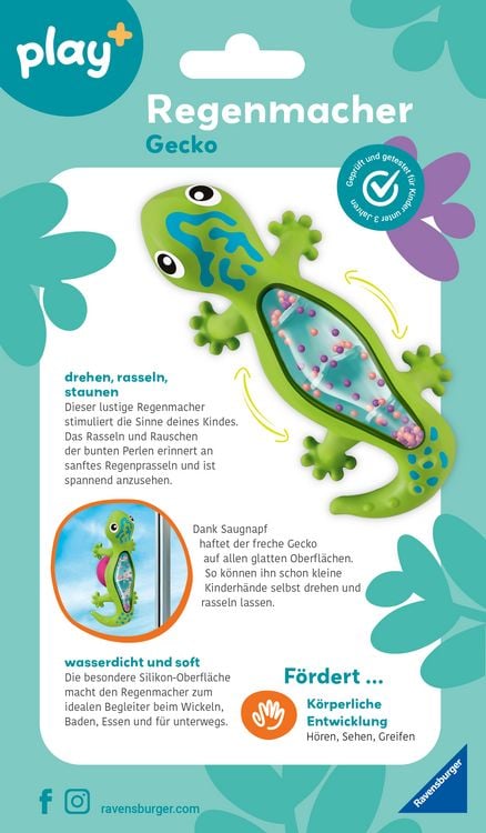 Produktbild: Play+ Regenmacher: Gecko - ab 6 Monate