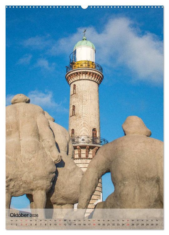 Produktbild: Hansestadt Rostock - Sehensw&uuml;rdigkeiten der Ostseemetropole (hochwertiger Premium Wandkalender 2026 DIN A2 hoch), Kunstdruck in Hochglanz