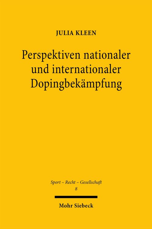 Produktbild: Perspektiven nationaler und internationaler Dopingbek&auml;mpfung