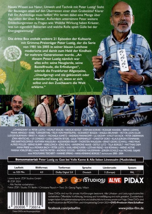 Produktbild: L&ouml;wenzahn Classics, Box 3 / Weitere 21 legend&auml;re Folgen der Kultserie mit Peter Lustig (Pidax Serien-Klassiker) [3 DVDs]