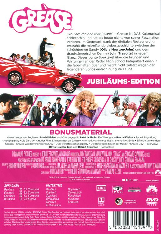 Produktbild: Grease 1 - Remastered