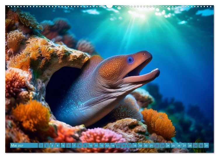 Produktbild: Ungew&ouml;hnliches Unterwasserleben (hochwertiger Premium Wandkalender 2027 DIN A2 quer), Kunstdruck in Hochglanz