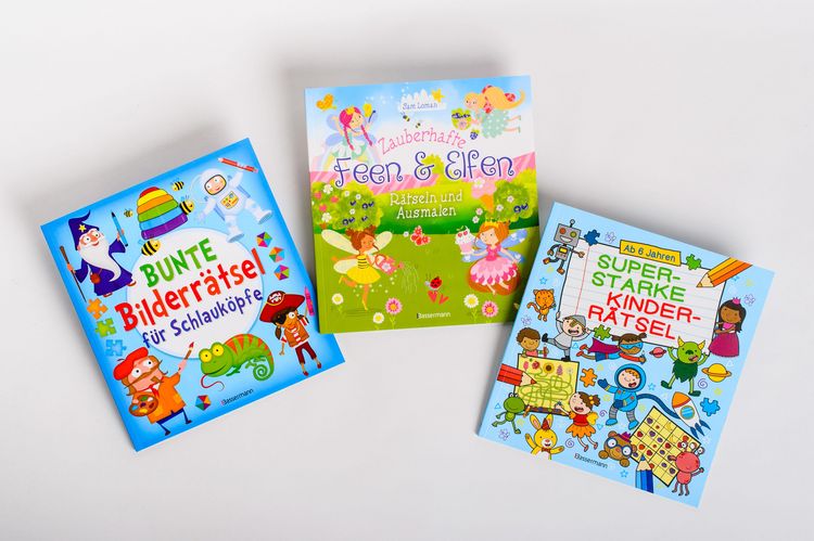 Produktbild: Bunte Bilderr&auml;tsel f&uuml;r Schlauk&ouml;pfe. Labyrinthe, Suchbilder, Memory, Puzzles, Sudokus, Fehler finden u.v.m. f&uuml;r Kinder ab 6 Jahren