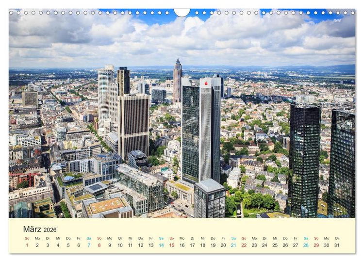 Produktbild: Frankfurt am Main - Finanzen und Geschichte (Wandkalender 2026 DIN A3 quer), CALVENDO Monatskalender