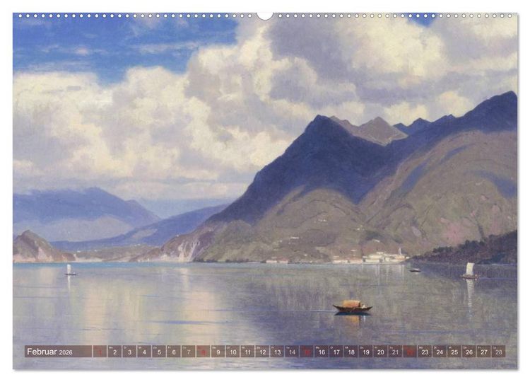 Produktbild: Gemalte Landschaften (Wandkalender 2026 DIN A2 quer), CALVENDO Monatskalender