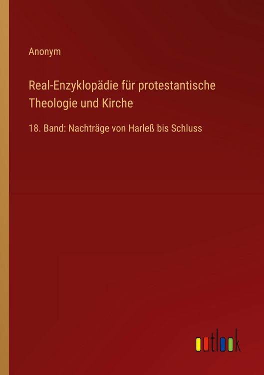 Produktbild: Real-Enzyklop&auml;die f&uuml;r protestantische Theologie und Kirche