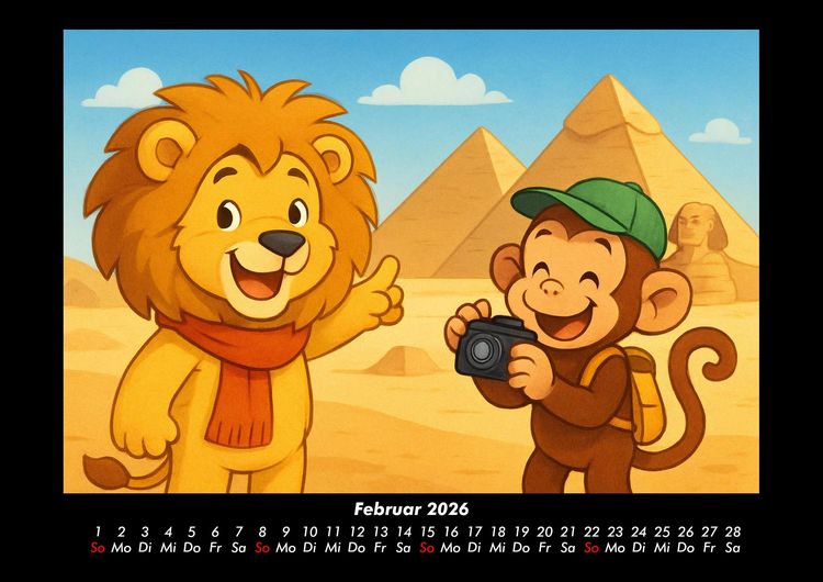 Produktbild: Buschi & Milo - Reise durch Afrika 2026 Fotokalender DIN A3