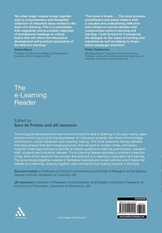 Produktbild: The E-Learning Reader