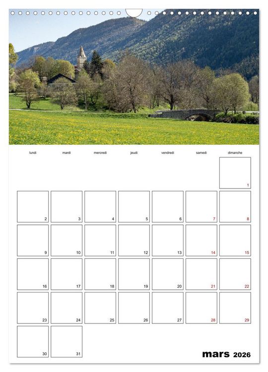 Produktbild: Le sud du Vercors, paysages (Calendrier mural 2026 DIN A3 horizontal), CALVENDO calendrier mensuel
