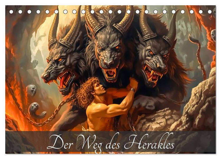 Produktbild: Der Weg des Herakles (Tischkalender 2027 DIN A5 quer), CALVENDO Monatskalender
