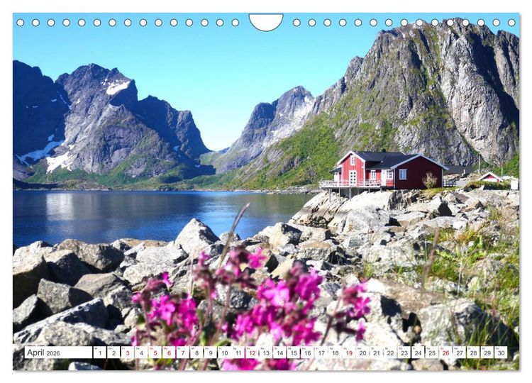 Produktbild: Norwegen - Unterwegs auf den Lofoten (Wandkalender 2026 DIN A4 quer), CALVENDO Monatskalender