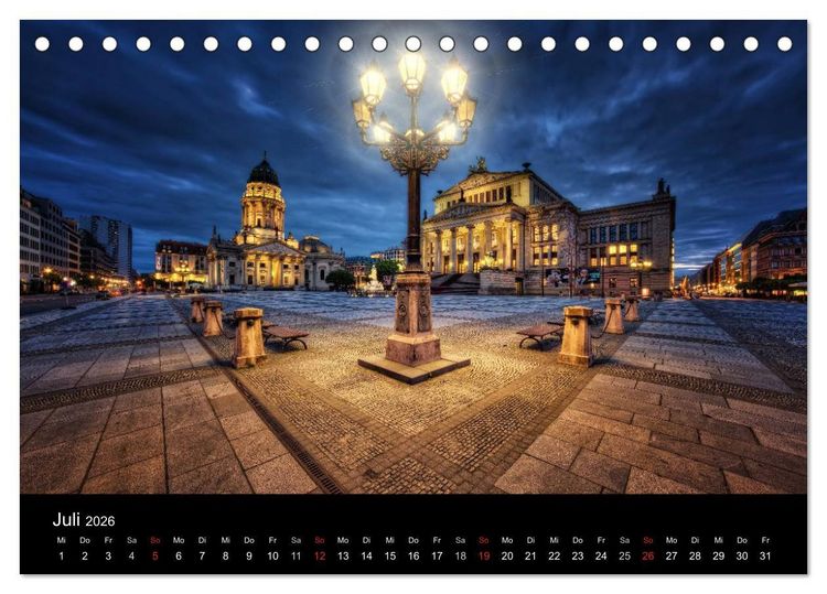 Produktbild: Colors of Berlin 2026 (Tischkalender 2026 DIN A5 quer), CALVENDO Monatskalender