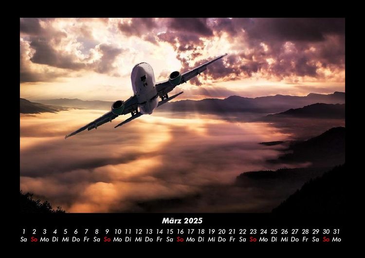Produktbild: Flugzeuge 2025 Fotokalender DIN A3