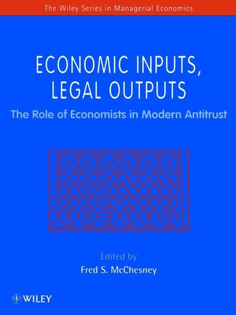 Produktbild: Economic Inputs, Legal Outputs