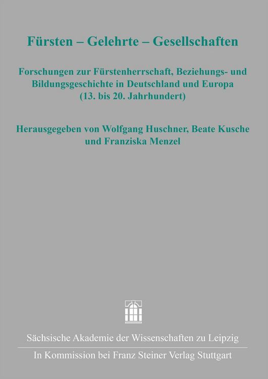 Produktbild: F&uuml;rsten - Gelehrte - Gesellschaften