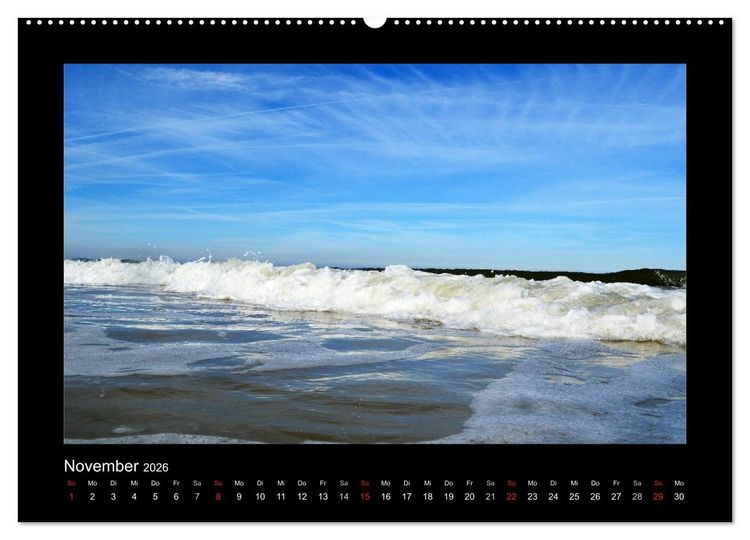 Produktbild: Juist &ndash; Insel im Wattenmeer (Wandkalender 2026 DIN A2 quer), CALVENDO Monatskalender