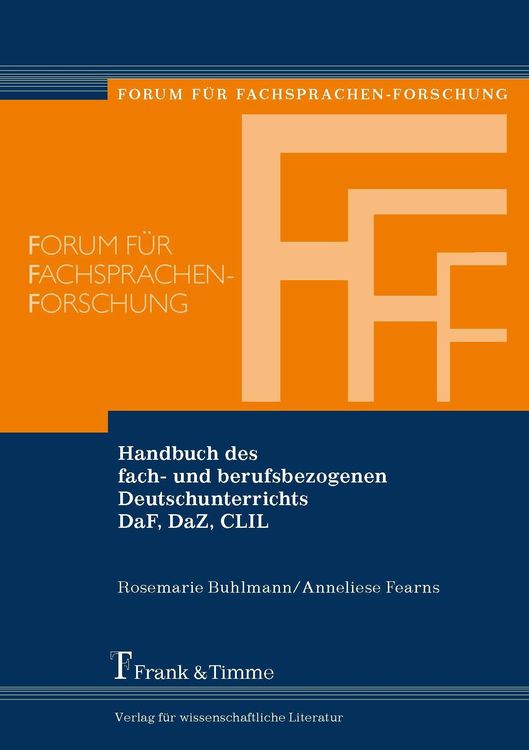 Produktbild: Handbuch des fach- und berufsbezogenen Deutschunterrichts DaF, DaZ, CLIL