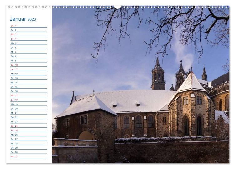 Produktbild: Magdeburg und Umgebung 2026 (hochwertiger Premium Wandkalender 2026 DIN A2 quer), Kunstdruck in Hochglanz