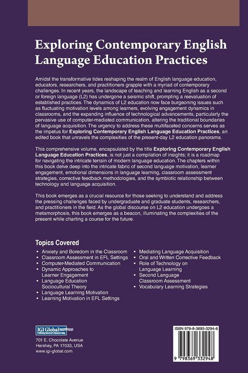 Produktbild: Exploring Contemporary English Language Education Practices