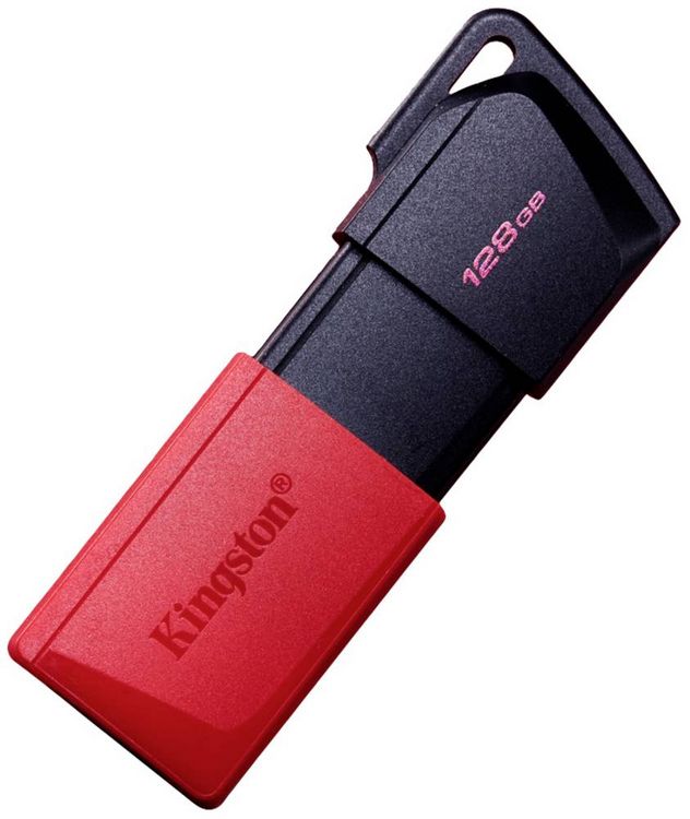 Produktbild: Kingston Kingston DataTraveler Exodia M - USB-Fla USB-Stick Retail 128 GB Schwarz/Blau DTXM/128GB USB-A (USB 3.2 Gen 1)