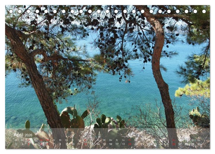 Produktbild: Nafplio &ndash; griechische Perle des Peloponnes (Tischkalender 2026 DIN A5 quer), CALVENDO Monatskalender