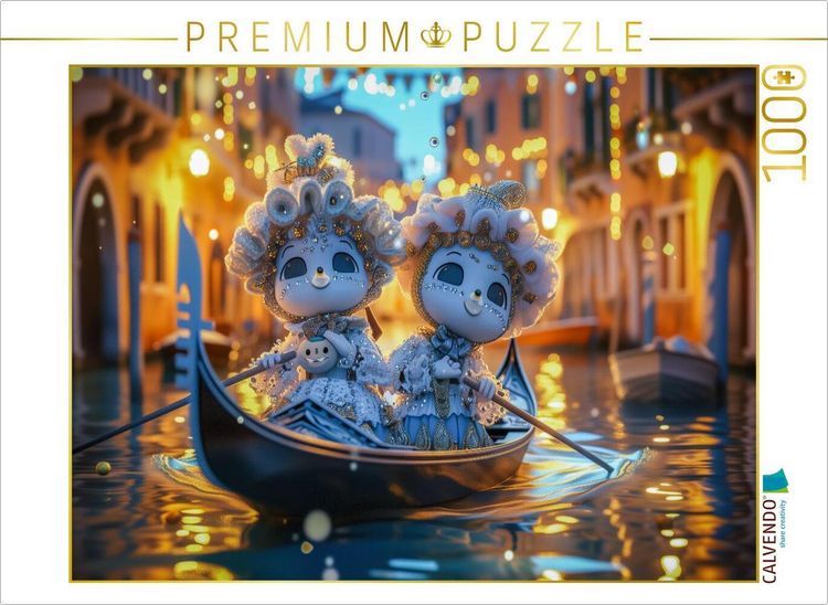 Produktbild: CALVENDO Puzzle Karneval in Venedig | 1000 Teile Lege-Gr&ouml;&szlig;e 64x48cm Foto-Puzzle f&uuml;r gl&uuml;ckliche Stunden