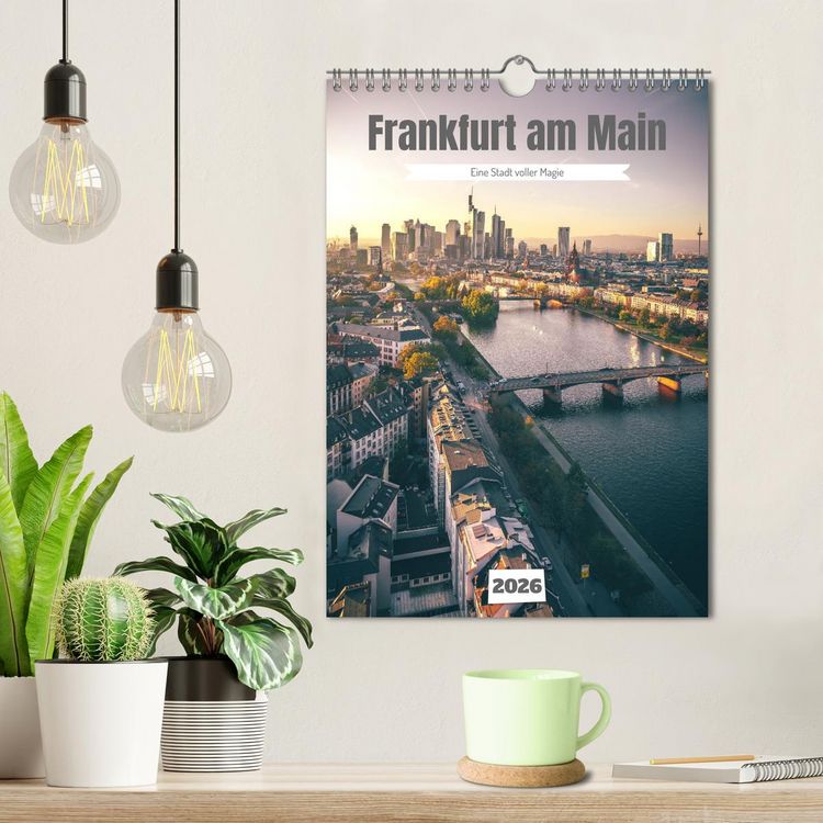 Produktbild: Frankfurt am Main, eine Stadt voller Magie (Wandkalender 2026 DIN A4 hoch), CALVENDO Monatskalender