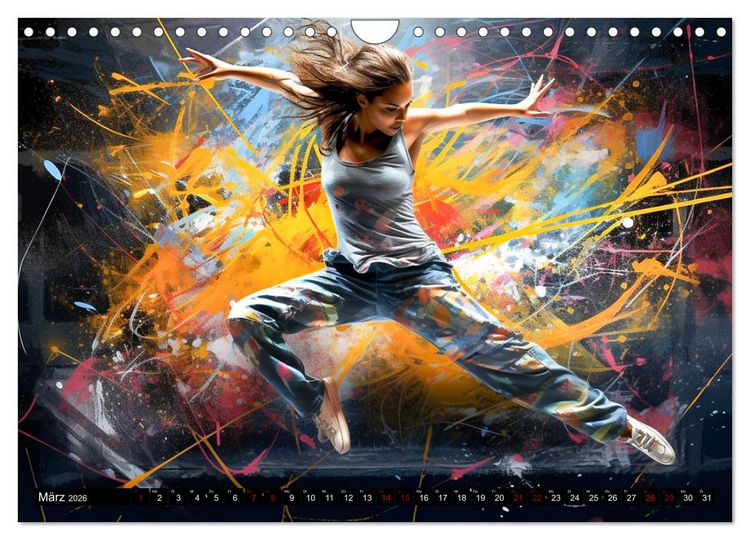 Produktbild: Color Dance Art (Wandkalender 2026 DIN A4 quer), CALVENDO Monatskalender