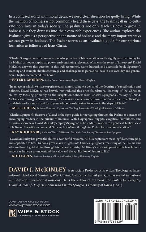 Produktbild: Growing in Holiness through the Psalms